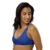 Beauty In The Blue Bikini Sports Bra