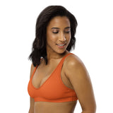Relentless Commitment Orange Bikini Sports Bra