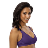 Relentless Commitment Deep Purple Sports Bra Top