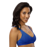 Beauty In The Blue Bikini Sports Bra