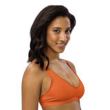 Relentless Commitment Orange Bikini Sports Bra