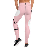 Relentless Commitment Pretty Pink Lines Yoga Leggings