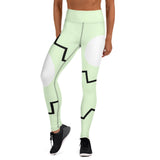 Relentless Commitment Sky Green Lines Yoga Leggings