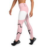 Relentless Commitment Pretty Pink Lines Yoga Leggings