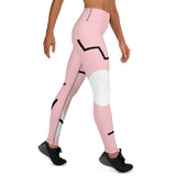 Relentless Commitment Pretty Pink Lines Yoga Leggings