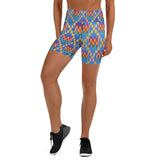 Kerulean Kente High Waisted Shorts