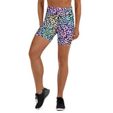 Rainbow Cheetah High Waisted Shorts