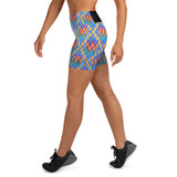 Kerulean Kente High Waisted Shorts