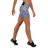 Kerulean Kente High Waisted Shorts