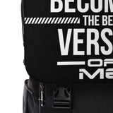 Becoming The Best Version Of Me Black Backpack