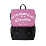Average Is Unacceptable Pink Backpack