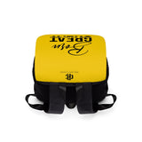 Born To Be Great Mustard Backpack
