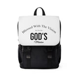 Blessed With The Vision White Backpack